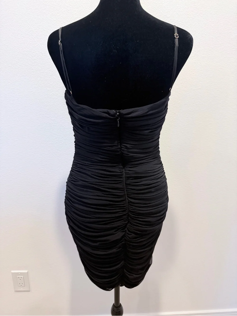 House of CB Black Ruched Strapless Bodycon Dress - Picture 3 of 8